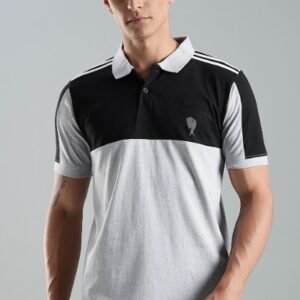 PR42||Black Melange|| 100% Cotton T-Shirt