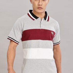 PR40||Grey Melange|| 100% Cotton T-Shirt