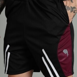 SH 002 || Black Maroon|| Shorts