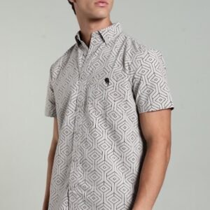 LS 002 ||Grey Print|| Half Sleeve Shirt