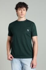 RHSOO2||Bottle Green|| Round Neck Half Sleeve